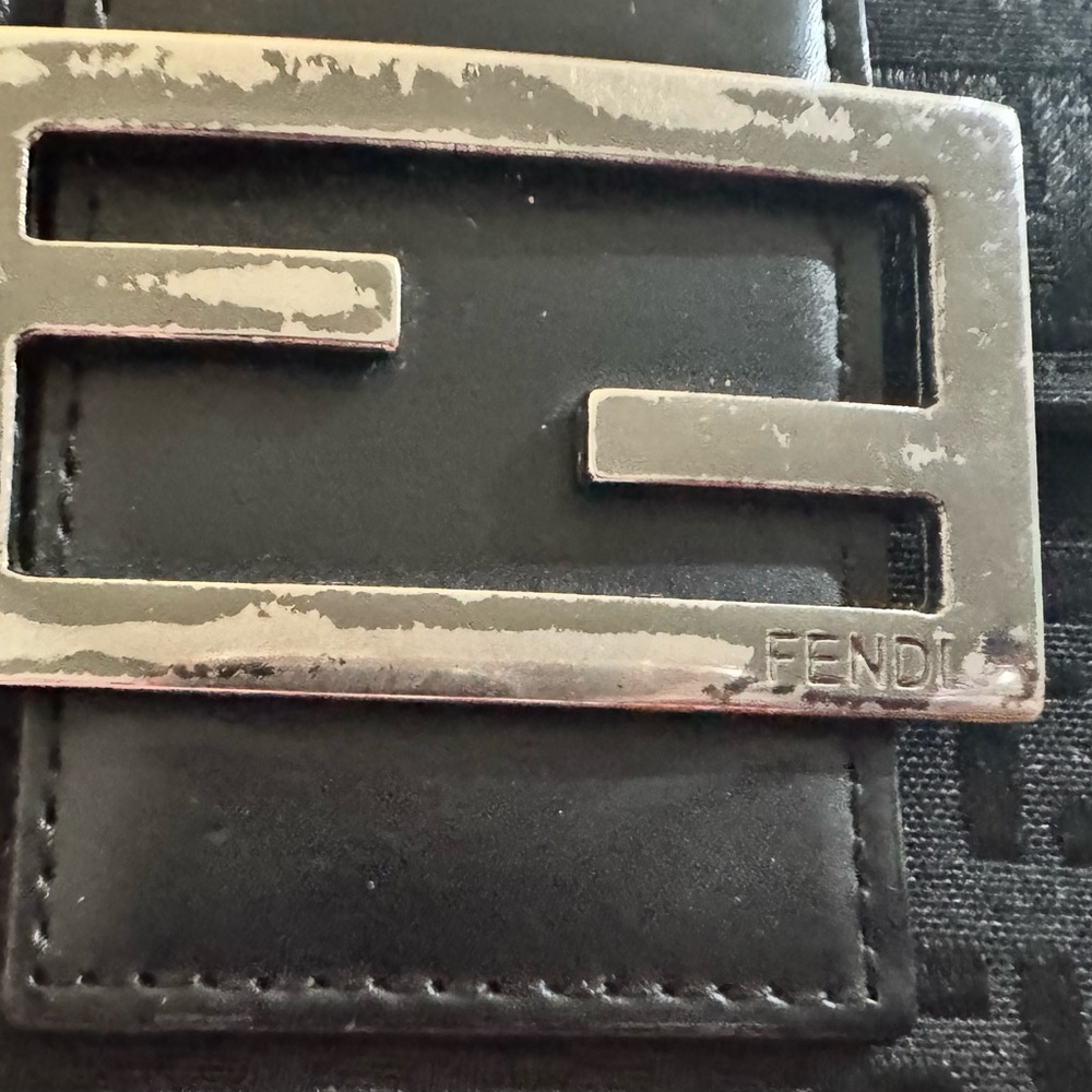 Fendi Black zucca fold over wallet - Picture 12 of 15